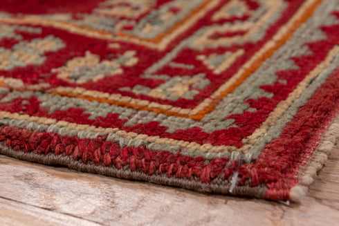 Antique Oushak Runner Rug (3' x 17')